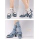 Iris Corolla Frame Square Toe Shoes(Reservation/5 Colours/Full Payment Without Shipping)